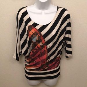 Almost Famous butterfly top